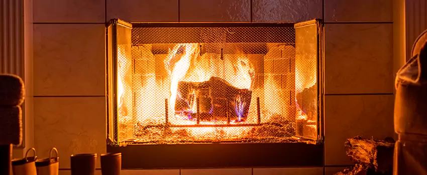 Mendota Hearth Landscape Fireplace Installation in Maumelle, Arkansas